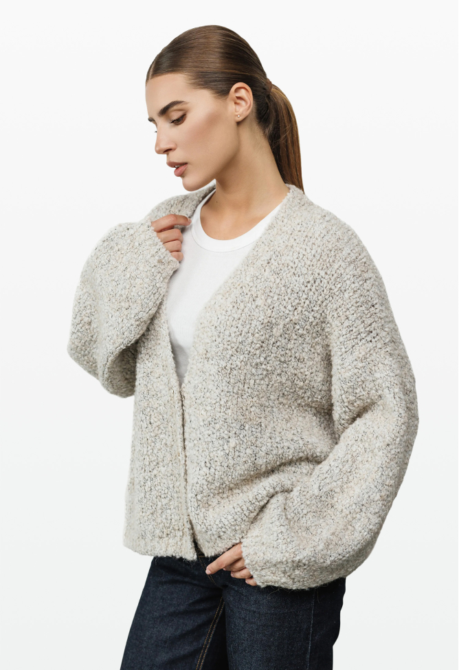 Smoky bouclé cardigan 5