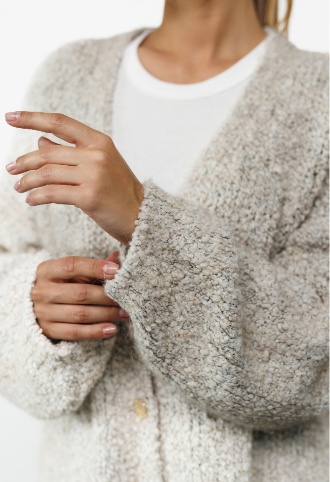 Smoky bouclé cardigan 3